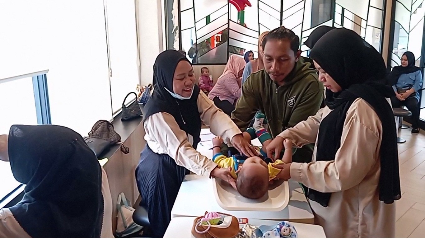 Tampil Beda Posyandu Sebengkok Saat Periksa Kesehatan Balita