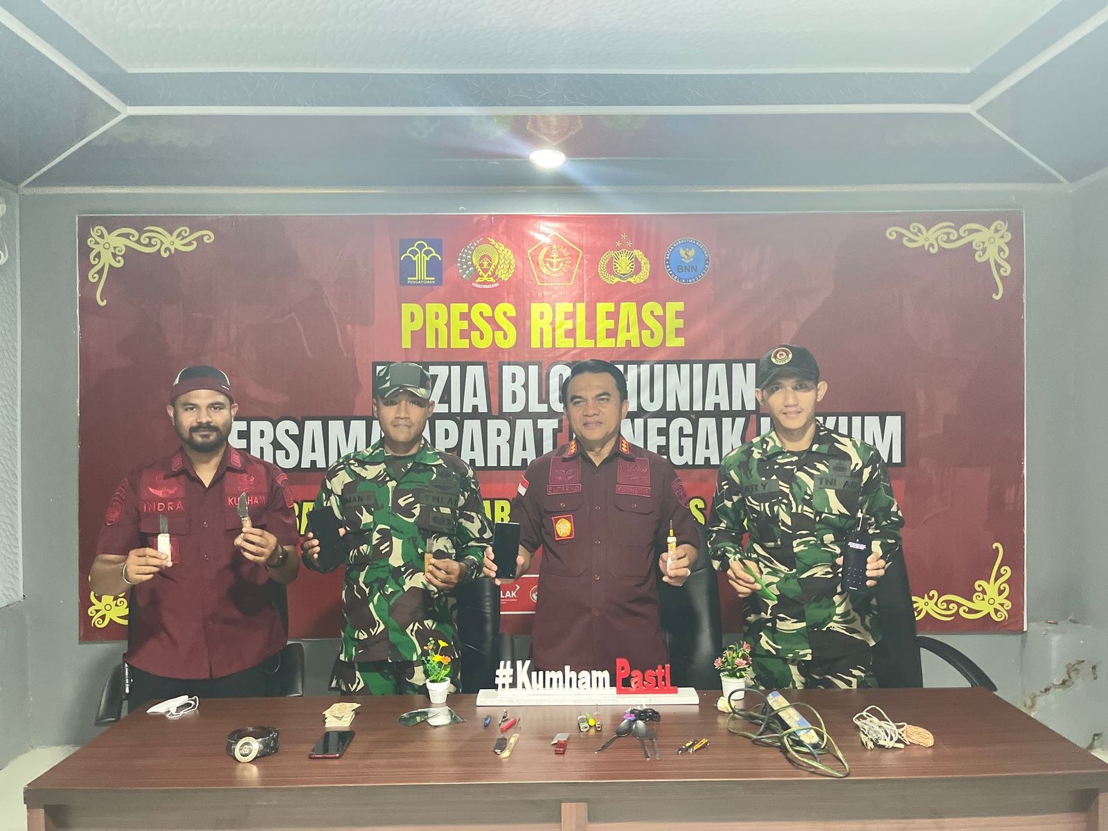 Perkuat Deteksi Dini Risiko Gangguan Kamtib, Lapas Tarakan Gelar Razia Gabungan