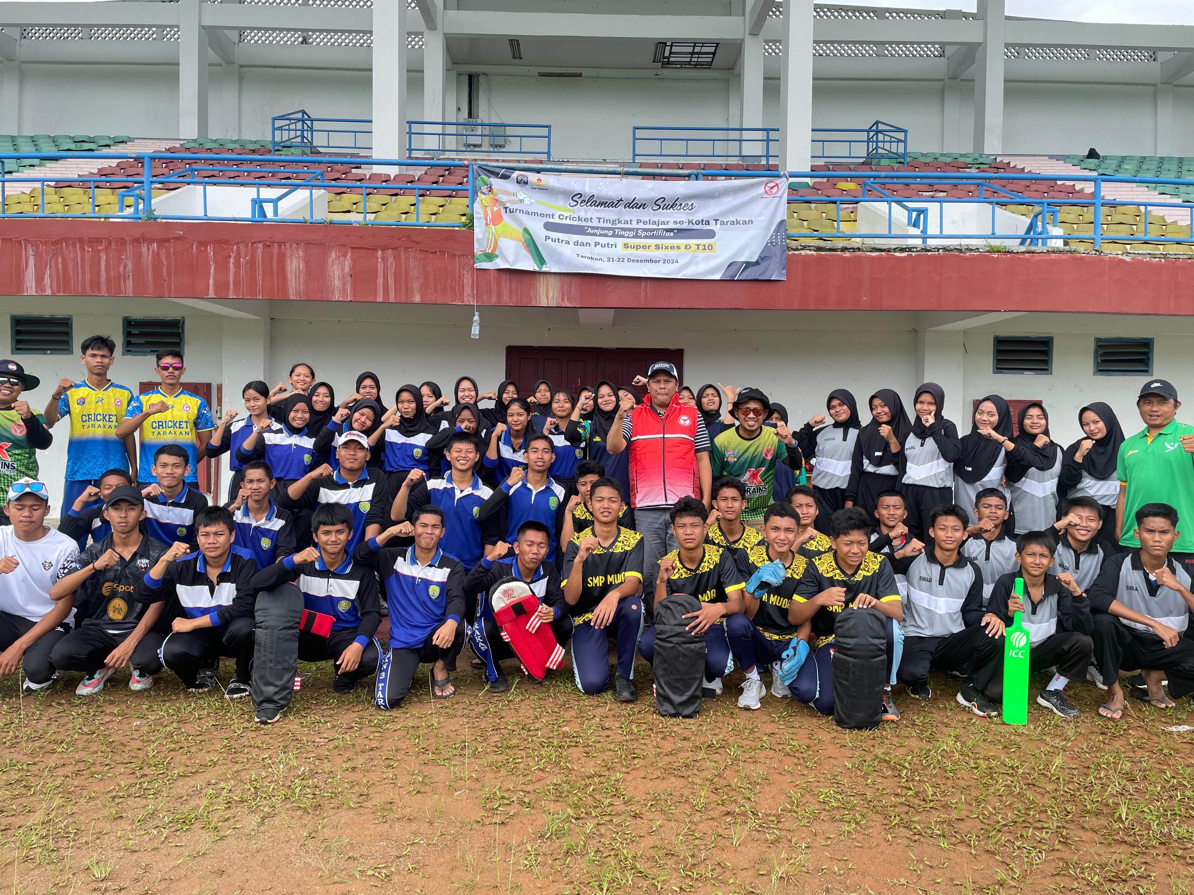 Turnamen Cricket Antar Pelajar Se-Kota Tarakan Resmi Digelar 21-22 Desember 2024