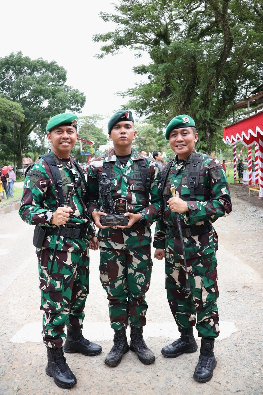 Yonif 613/RJA Raih Juara Dua Pada Lomba Pleton Beranting Yudha Wastu Pramuka Jaya