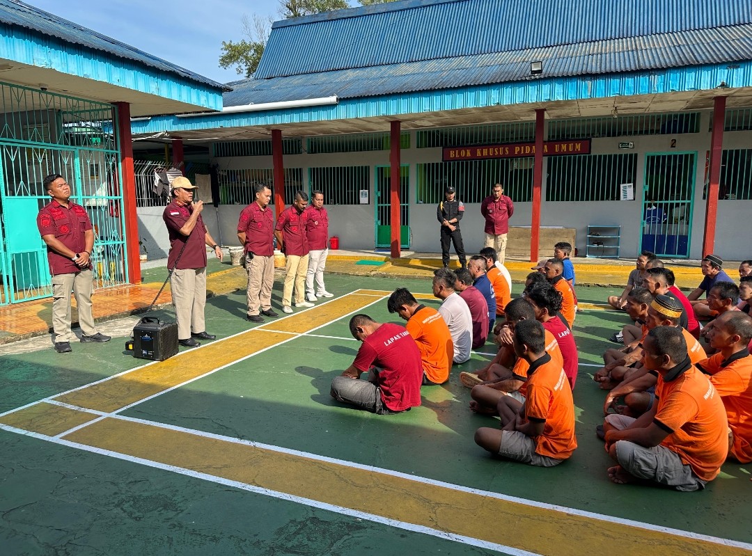 Silaturahmi Bersama Warga Binaan, Kalapas Sutarno Sampaikan Program Zero Halinar Hingga P4GN