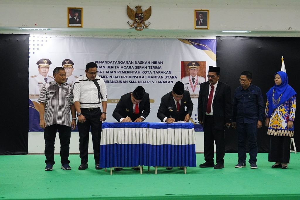 Hibah Lahan SMAN 5 Tarakan Di Serahkan Pemprov Kaltara Ke Pemkot Tarakan