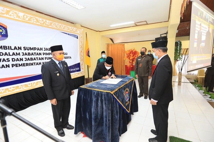 Wali Kota Melantik Seluruh Pejabat di Lingkungan Pemerintah Kota Tarakan