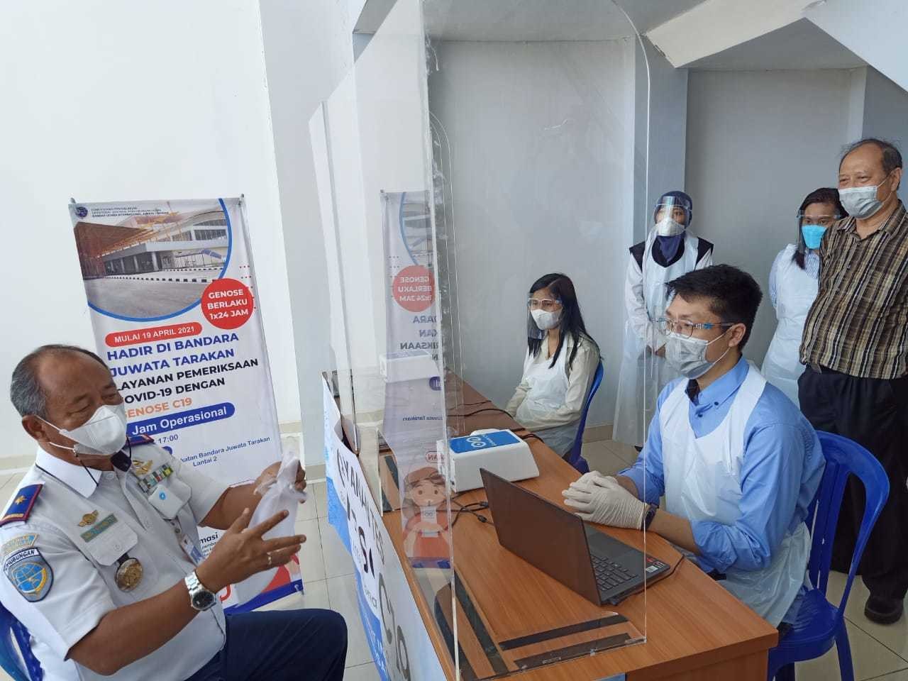 BLU Bandara Juwata Tarakan Mulai Uji Coba Genose C19