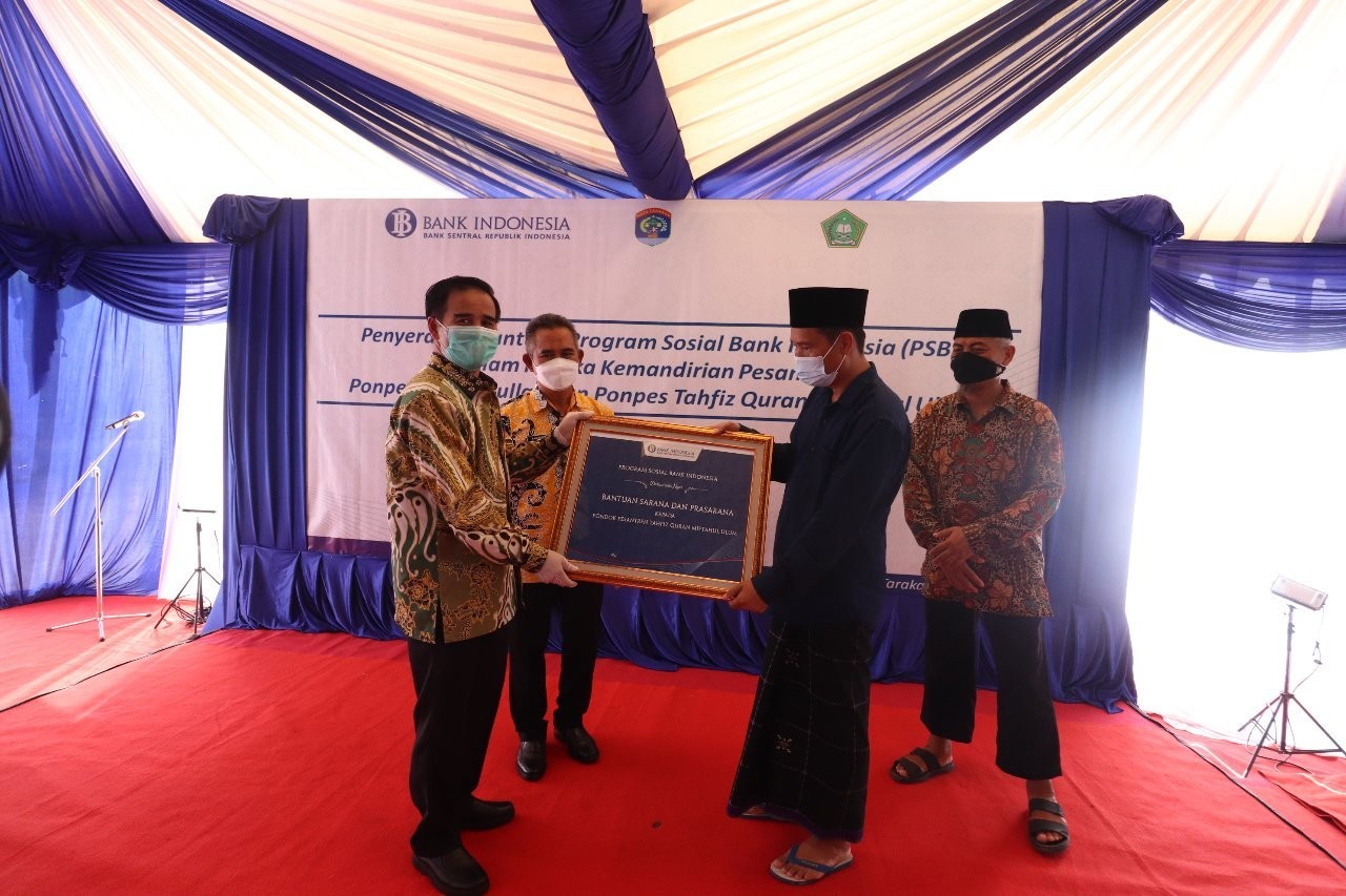 Dorong Perekonomian Syariah di Kota Tarakan, KPwBI Kaltara Berikan Bantuan Sarana Prasarana