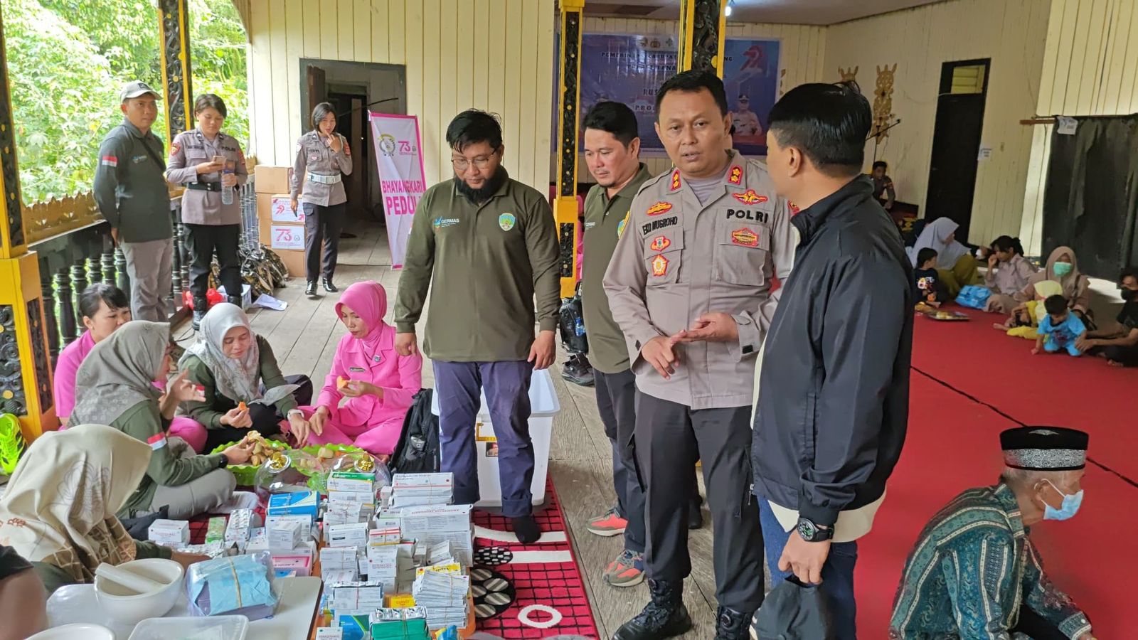 Polres Tana Tidung dan Pemkab Gelar Bakti Kesehatan Hingga Bansos Rayakan HUT Bhayangkara ke-79