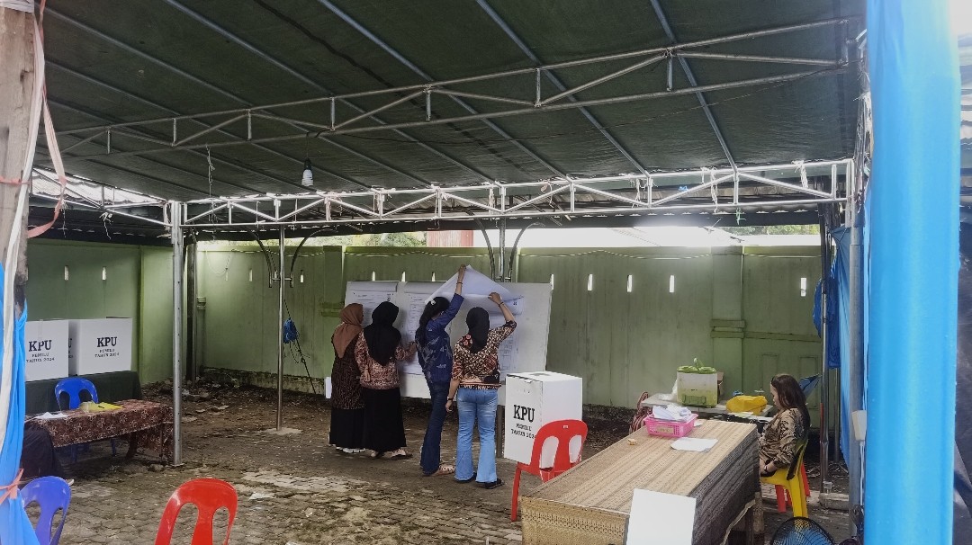 Angka Partisipasi Pemilih Turun di PSU TPS 29 Sebengkok