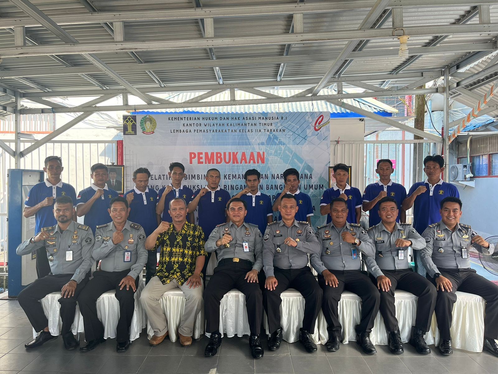 Kalapas Sutarno Buka Pelatihan Bimbingan Kemandirian Konstruksi Baja Ringan dan Bangunan Umum