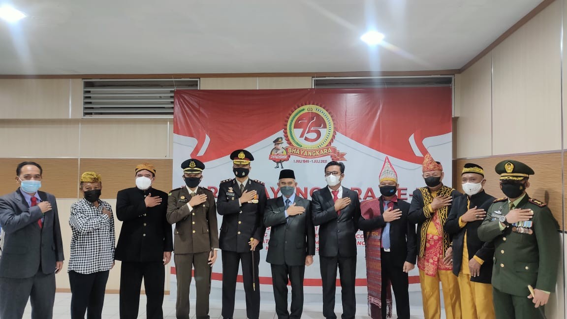 Hadiri Upacara HUT Bhayangkara Ke – 75,Ini Harapan Dandim 0907/Tarakan