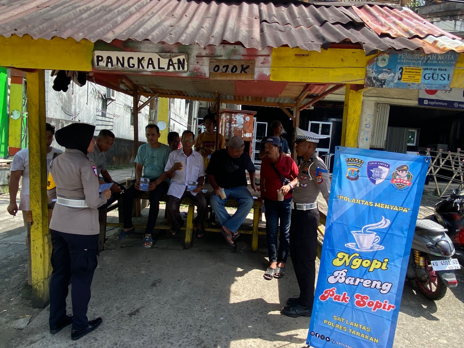 Ngopi Bareng Satlantas Polres Tarakan, Wujud Kecintaan Polri pada Masyarakat