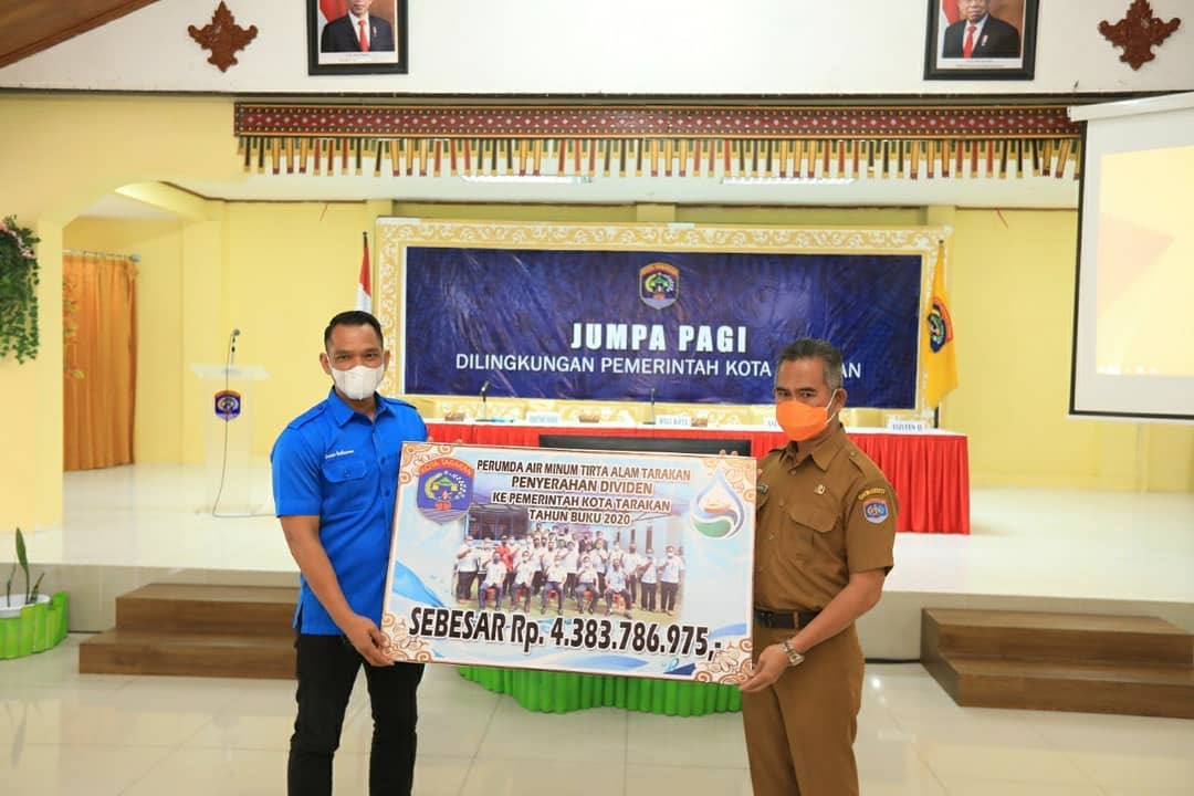 Pemkot Tarakan Terima Setoran 4 Miliar Rupiah dari PDAM Tirta Alam
