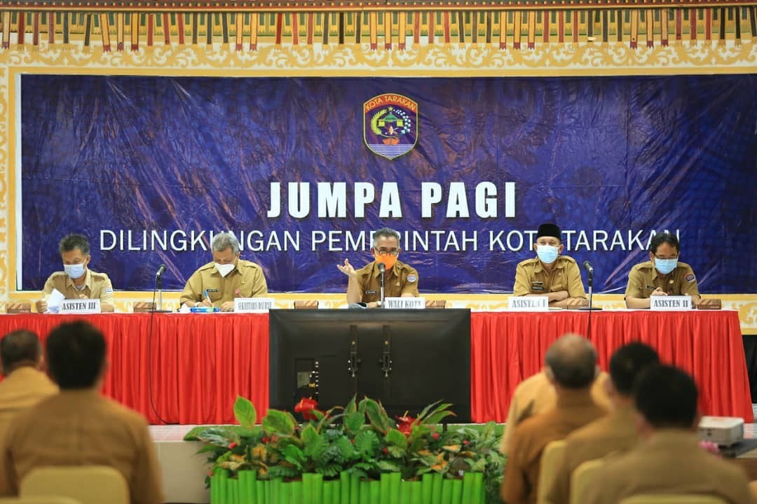 Walikota Tarakan Tekankan Prokes ke Seluruh Kepala Perangkat Daerah