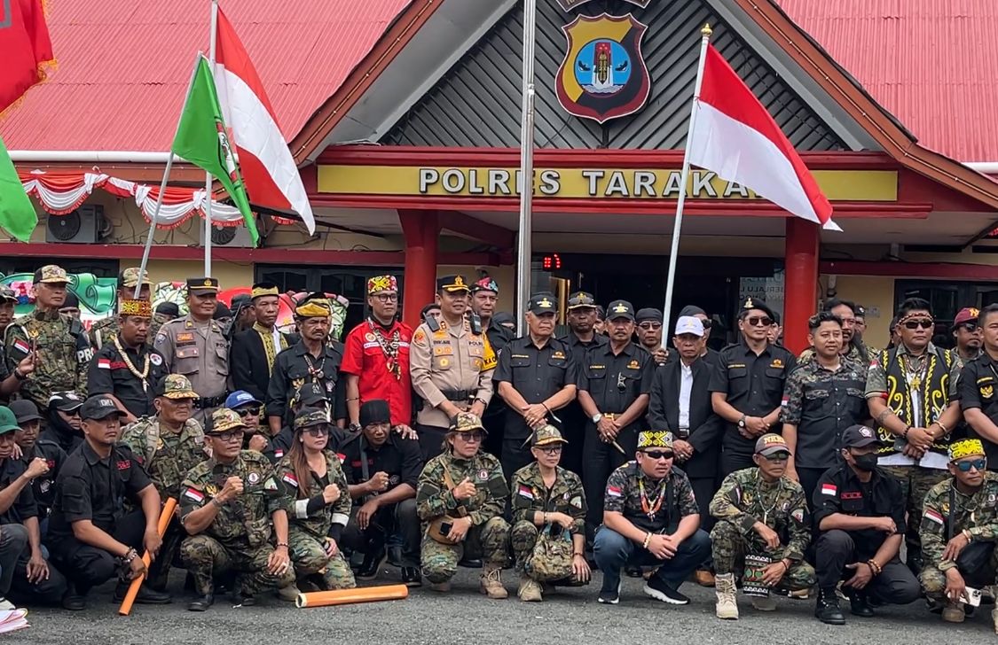 Ormas dan Lembaga Adat Tarakan Gelar Aksi Damai Dukung Polri Berantas Narkoba