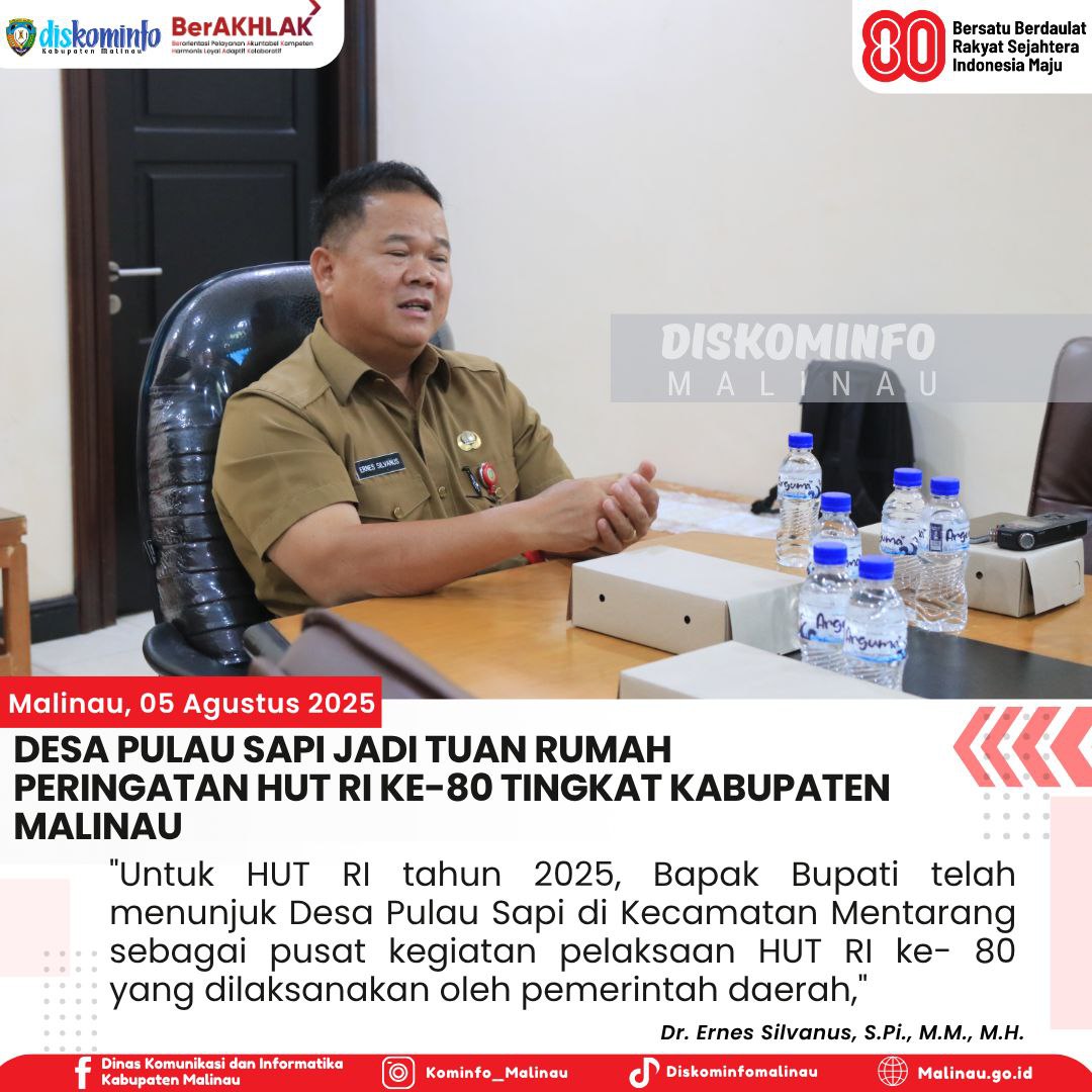 Desa Pulau Sapi Jadi Tuan Rumah Peringatan HUT RI ke-80 Tingkat Kabupaten Malinau