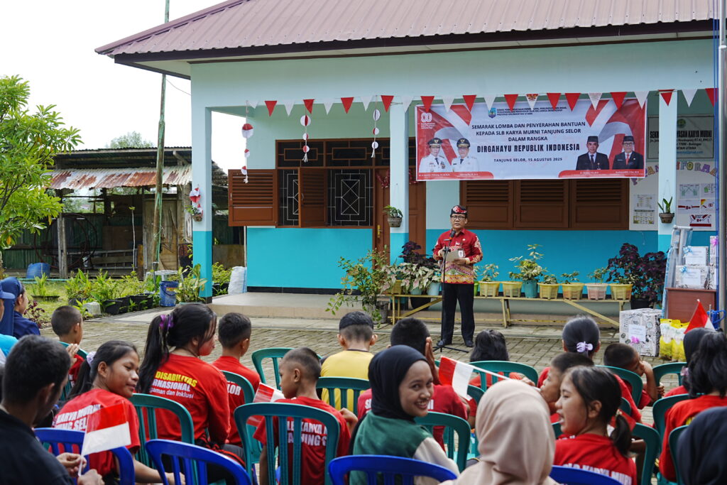 Semarakkan HUT ke-80 RI, DP3AP2KB Kaltara Gelar Lomba dan Serahkan Bantuan di SLB Karya Murni