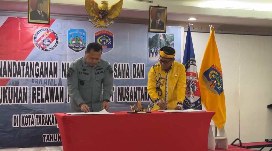 Pemkot Tarakan – Bakamla RI Jalin KerjaSama, Kukuhkan 30 Relawan Penjaga Laut Nusantara