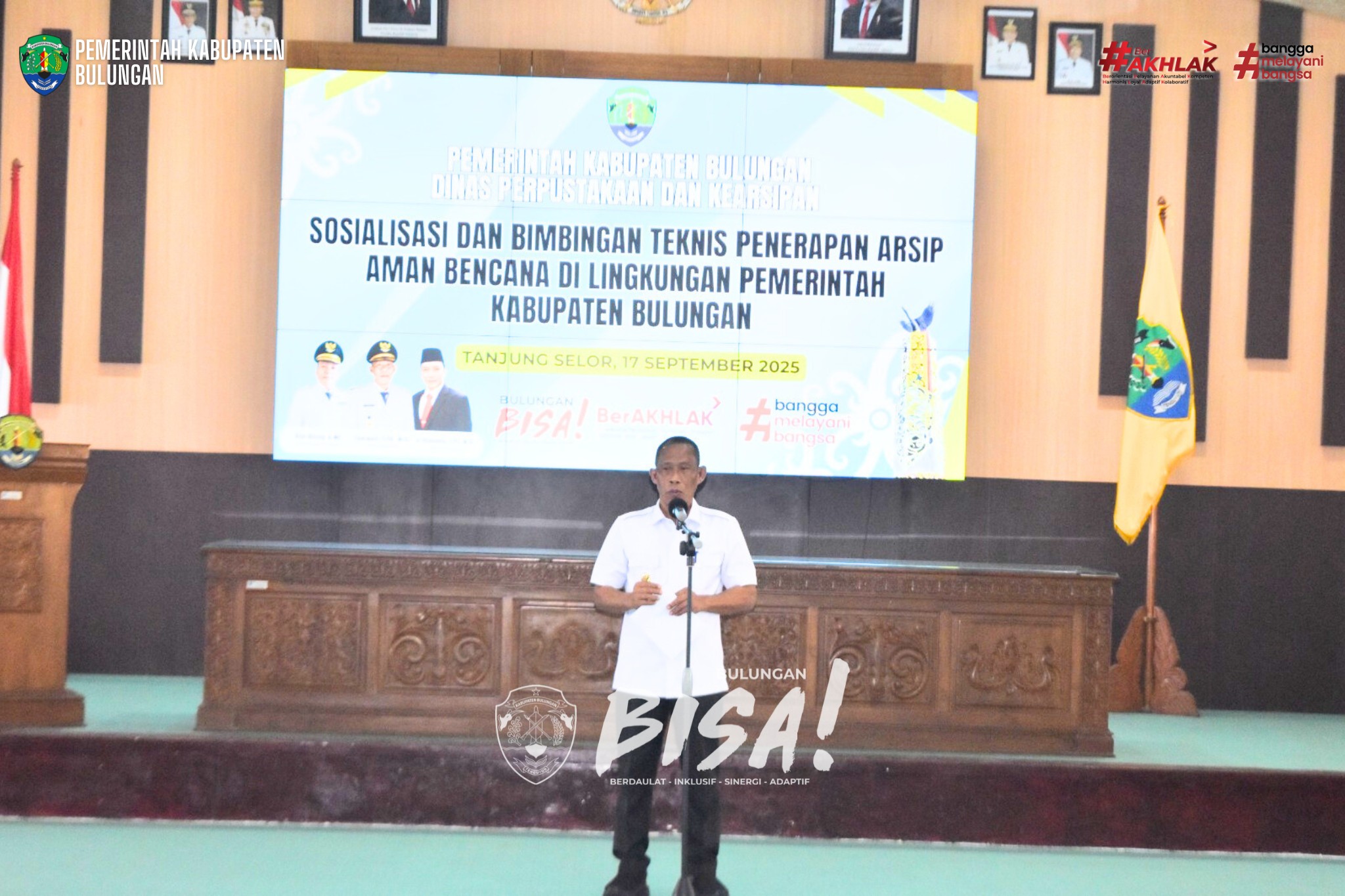 Bupati Bulungan Tekankan Pentingnya Arsip Digital Aman Bencana
