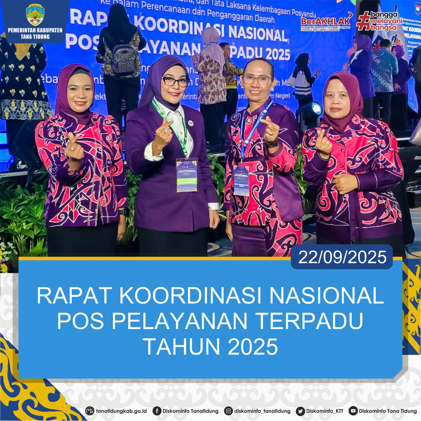 Ketua TP-PKK Tana Tidung Hadiri Rakornas Posyandu 2025 di Jakarta