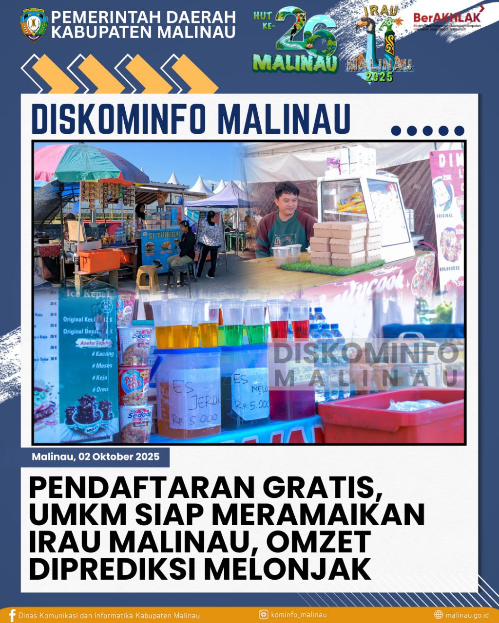 Pendaftaran Gratis, UMKM Siap Meramaikan IRAU Malinau, Omzet Diprediksi Melonjak