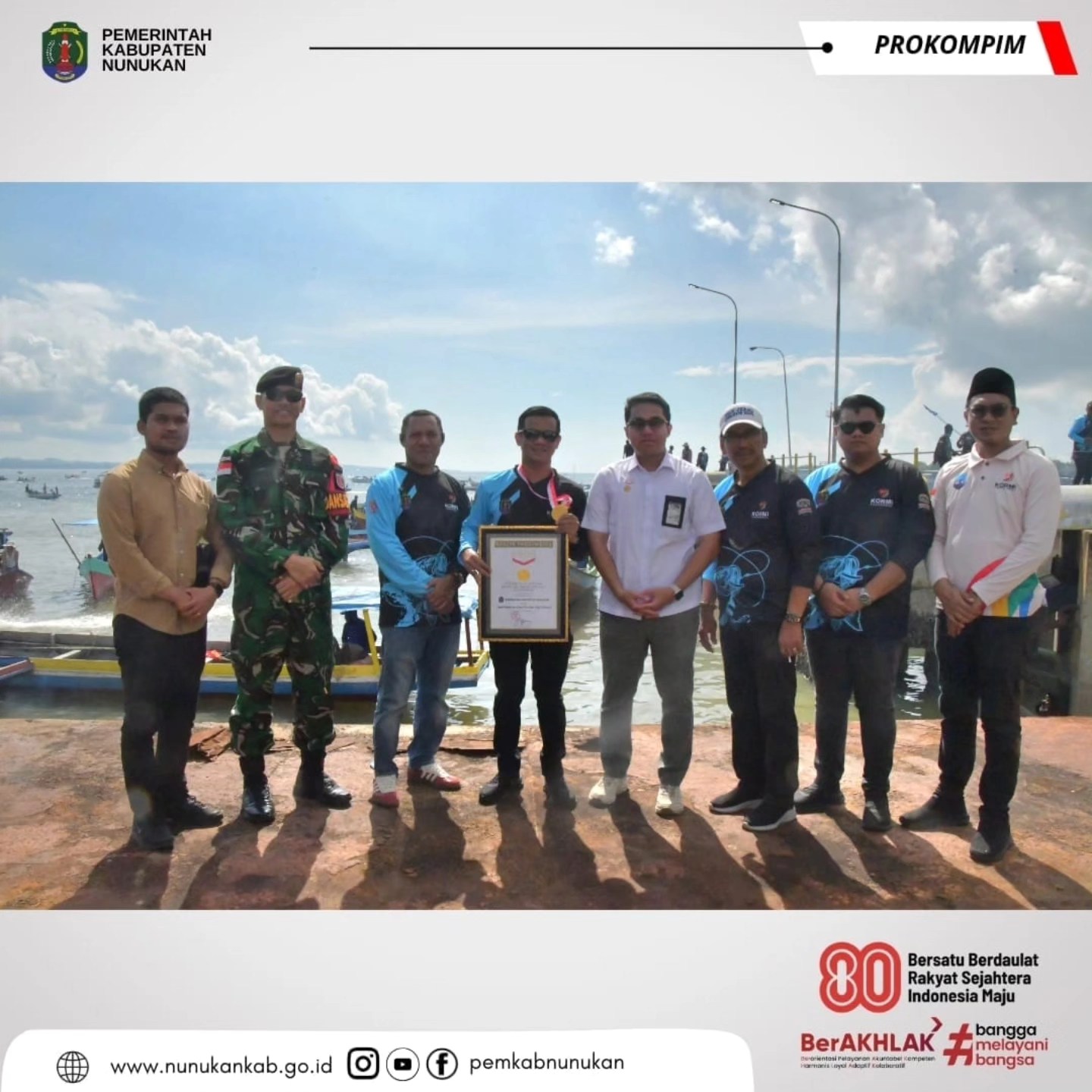 Lomba Mancing Bupati CUP Tahun 2025 Rangkaian HUT Kabupaten Nunukan ke 26  Pecahkan Rekor MURI