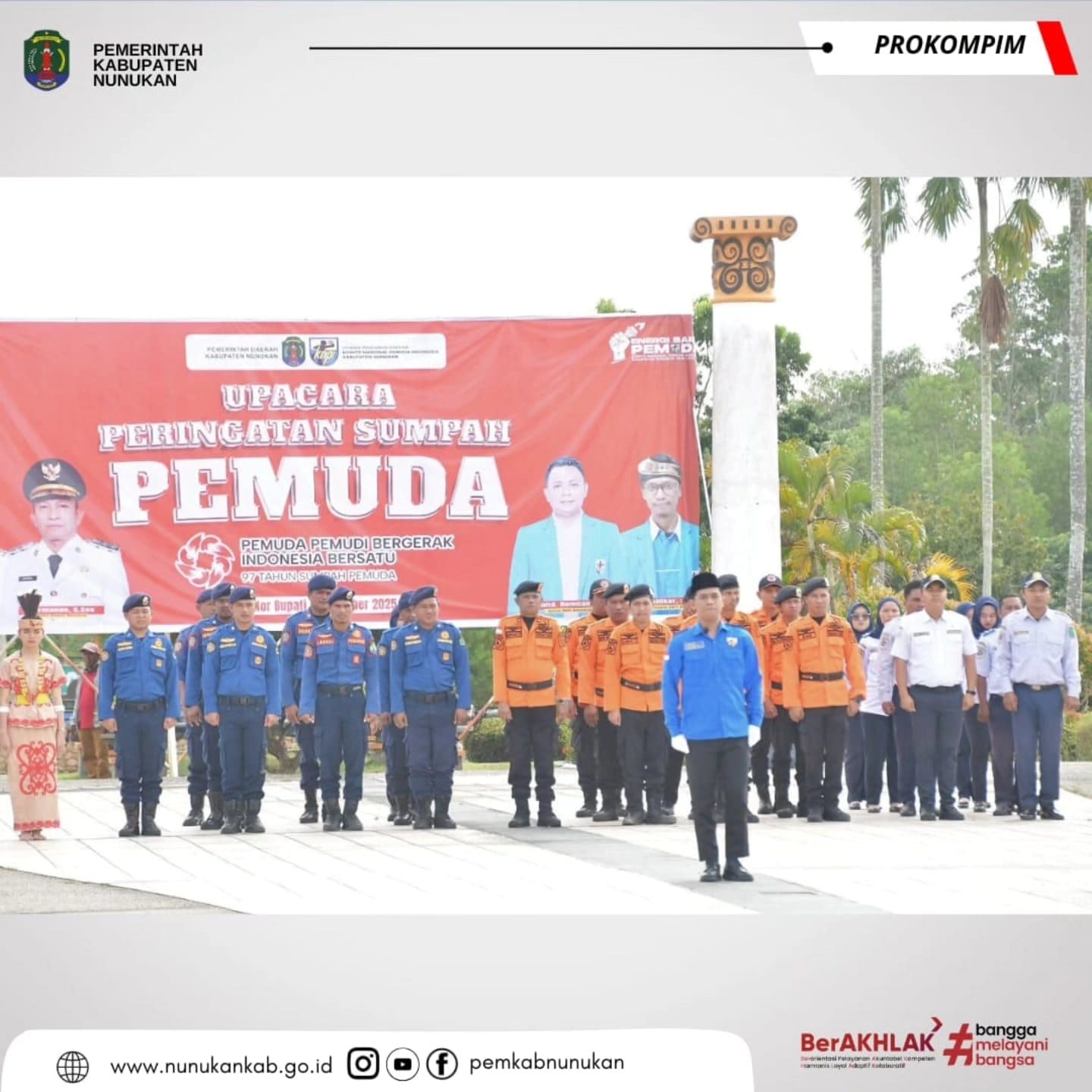 KNPI Nunukan Gelar Upacara Peringatan Hari Sumpah Pemuda Ke – 97 Tahun 2025