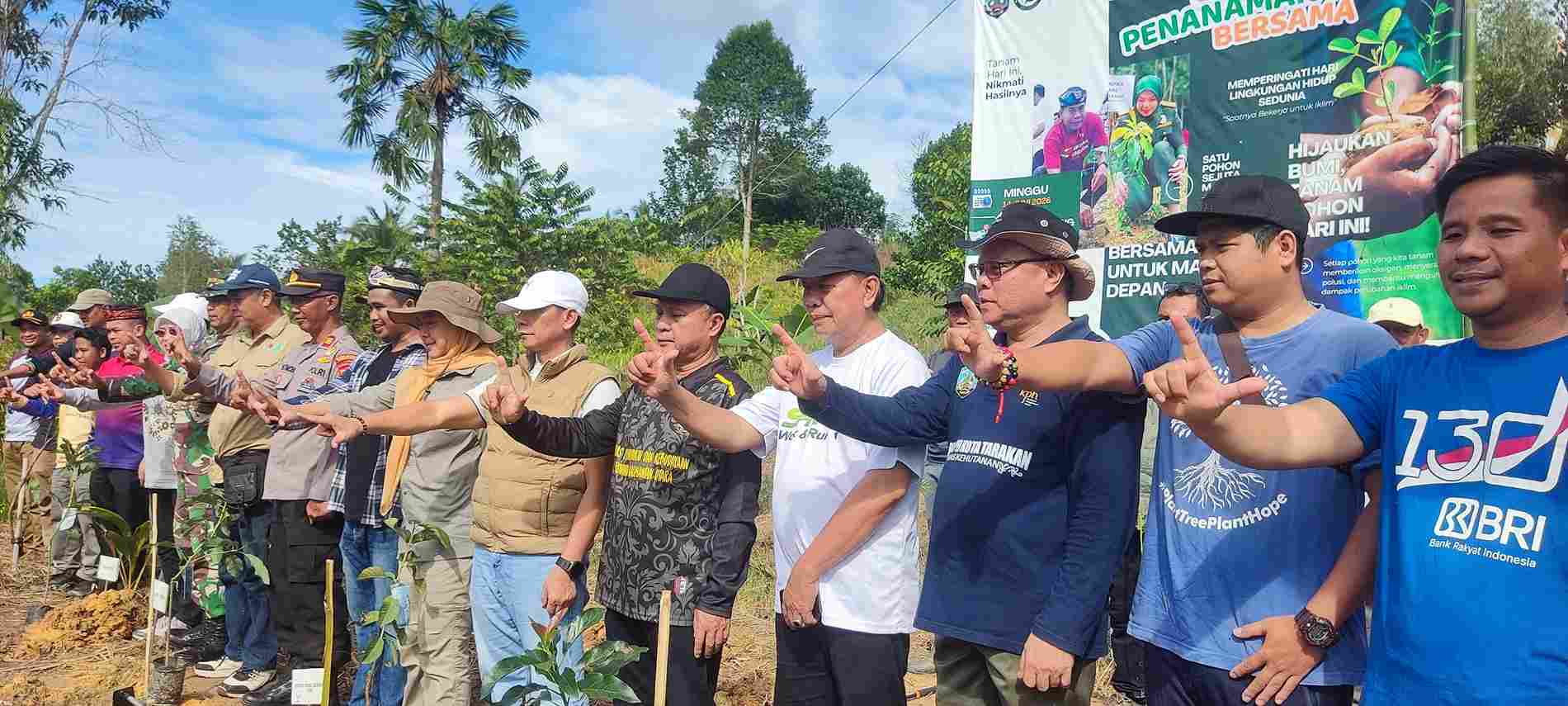 Peringati Hari Lingkungan Hidup Sedunia, Ratusan Bibit Pohon Ditanam di Hutan Lindung Gunung Selatan Tarakan