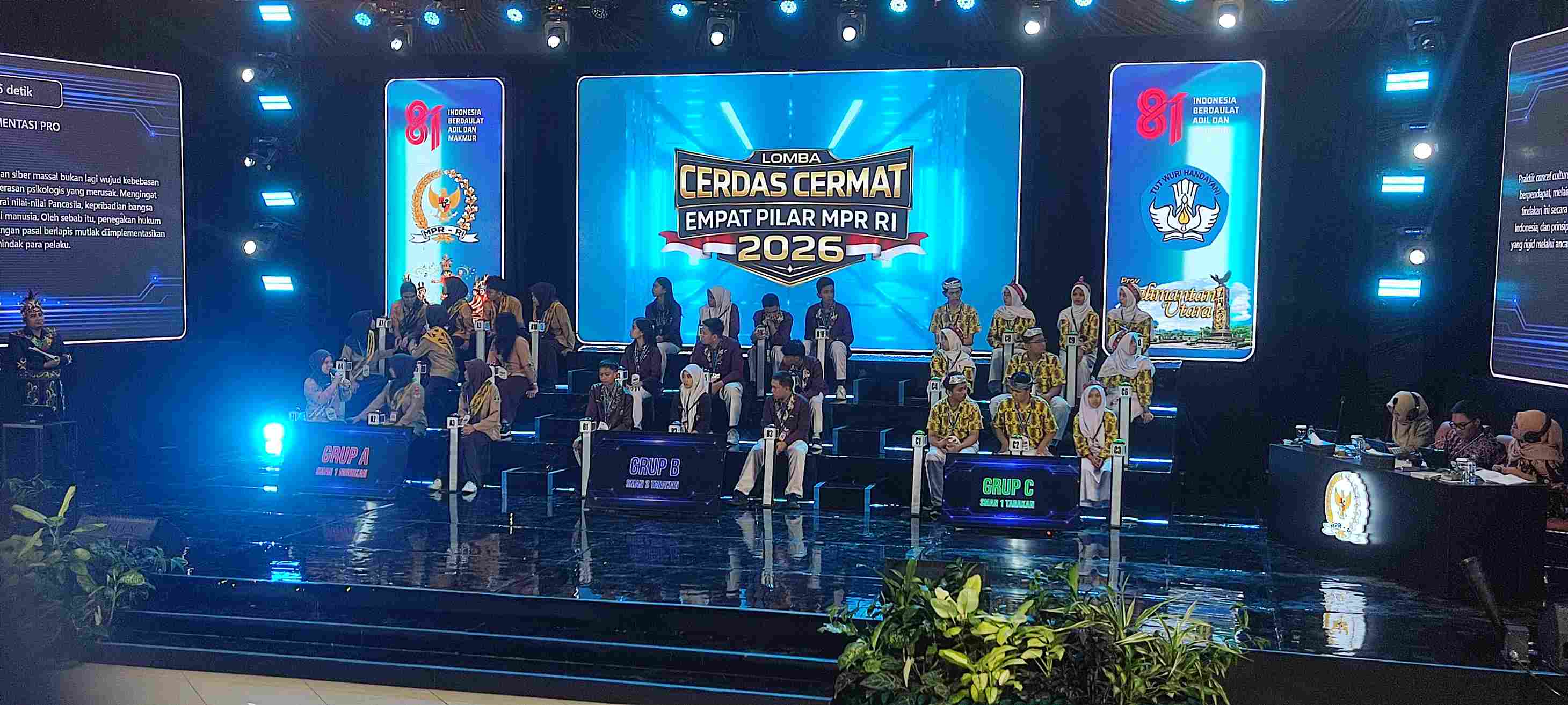 Pelajar Kaltara Berkompetisi di LCC Empat Pilar MPR RI