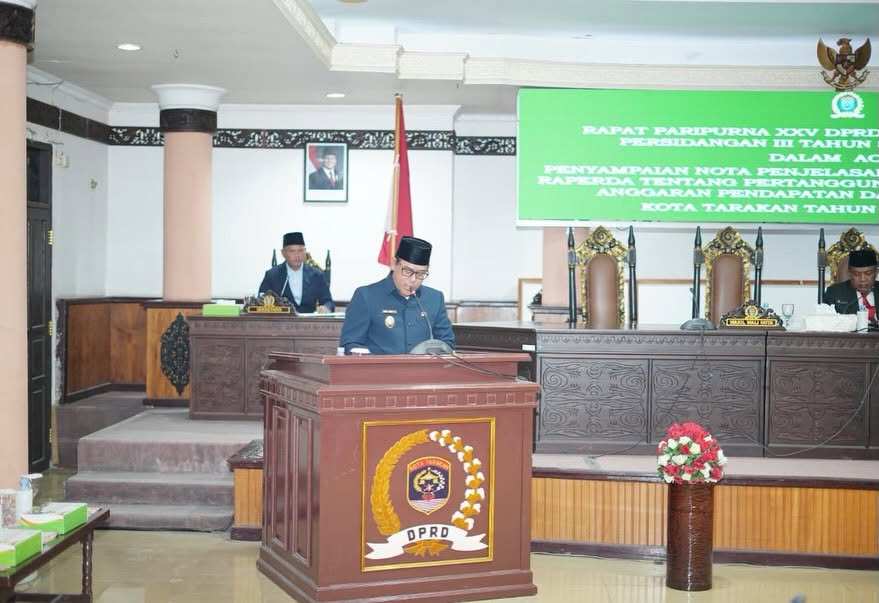 Pemkot Tarakan Sampaikan Raperda Pertanggungjawaban APBD 2025