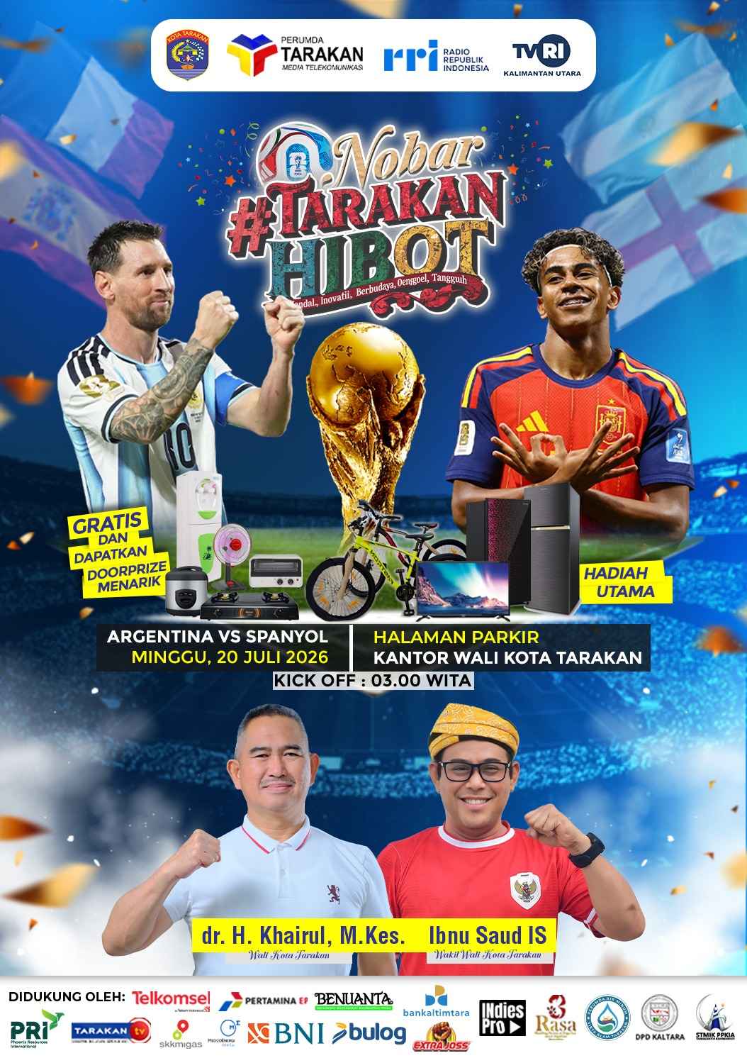 Nobar Tarakan Hibot Buka Pendaftaran Doorprize