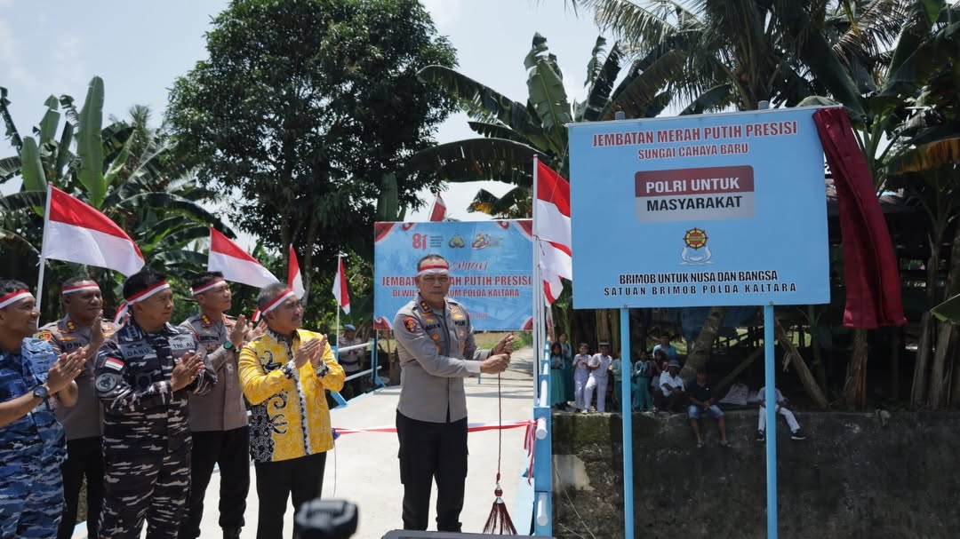 Jembatan Merah Putih Presisi Tarakan Resmi Digunakan