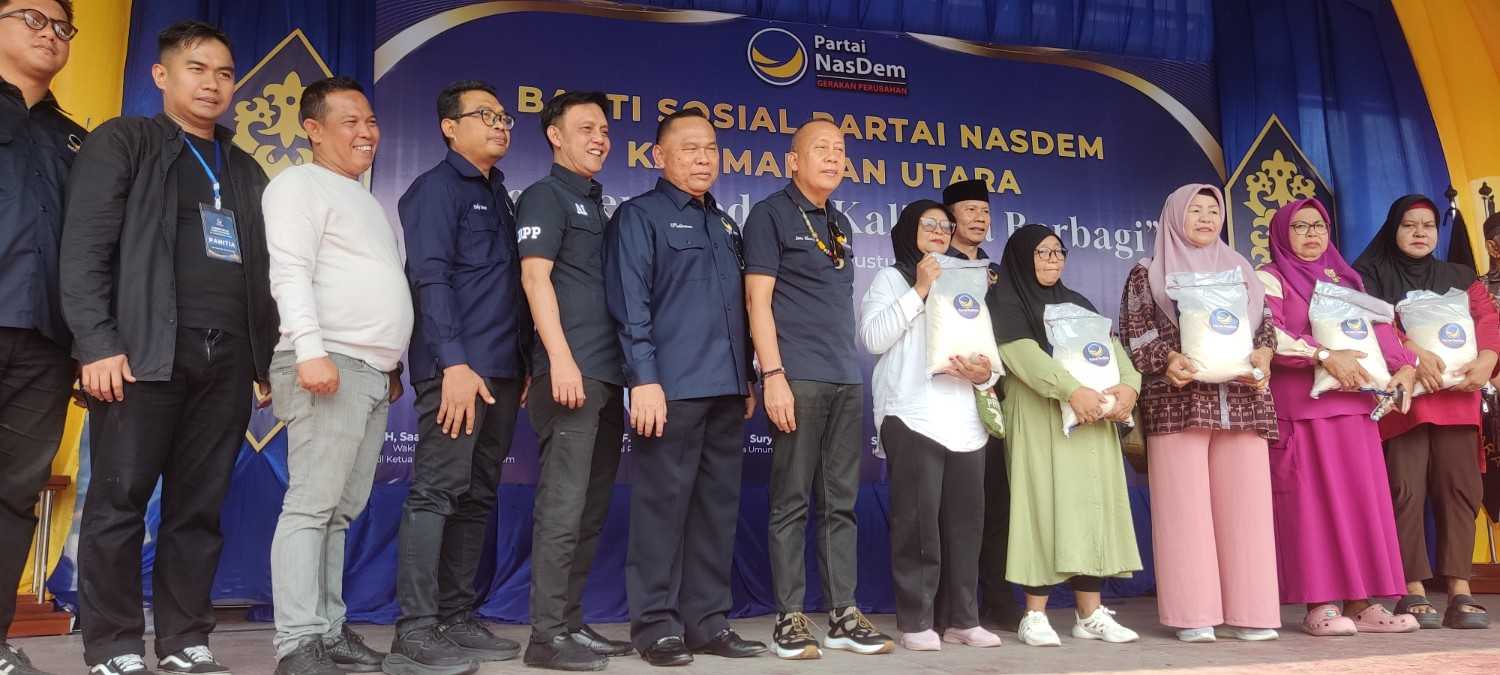 NasDem Kaltara Hadir, Warga Tarakan Terima Bantuan Beras