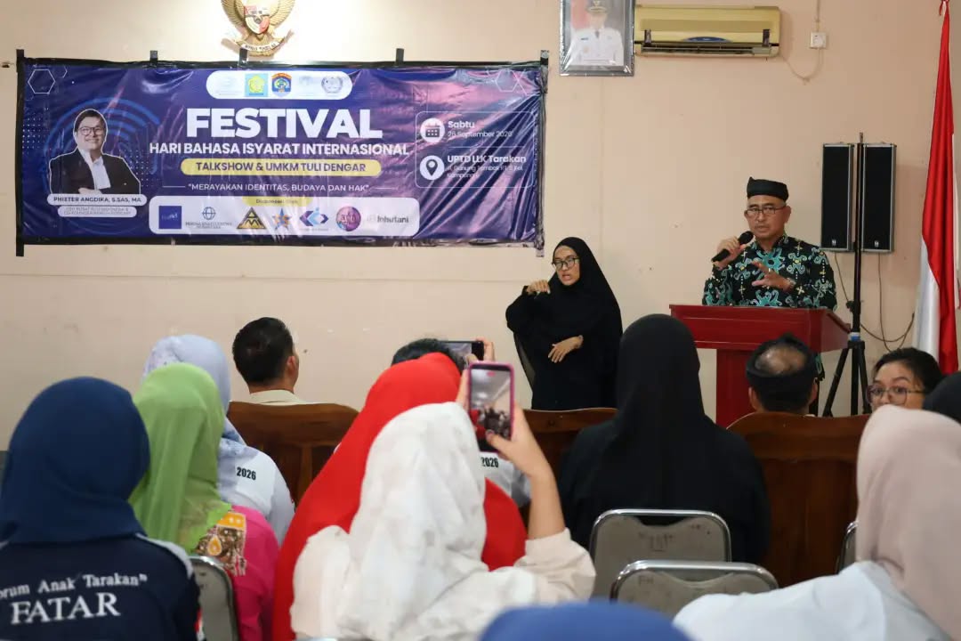 Festival Hari Bahasa Isyarat, Wali Kota Tarakan Dorong Pelayanan Publik Inklusif
