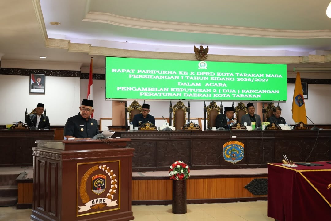 Rapat Paripurna, Dua Raperda Tarakan Disetujui